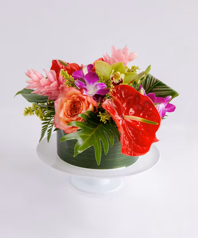 Slice of Paradise Floral Cake