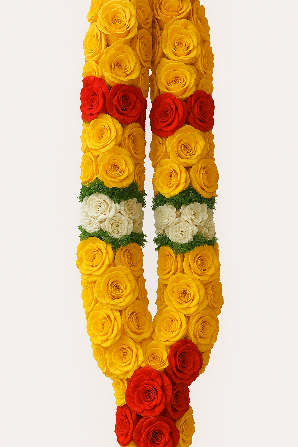 Yellow/Red Button Rose